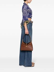 ETRO medium Vela leather tote bag - Bruin