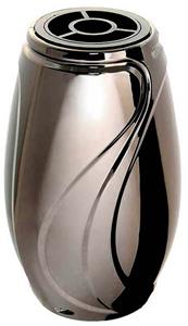 Urnwebshop Grote Rookzilver Verbena Design Grafvaas