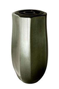Urnwebshop Zware RVS Design Grafvaas - Rookzilver