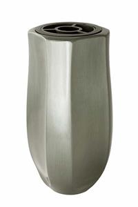 Urnwebshop Zware RVS Design Grafvaas - Matzilver