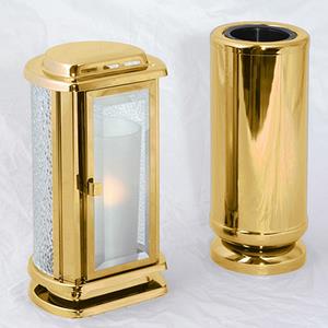 Urnwebshop Voordelige RVS Grafset Facet Goud