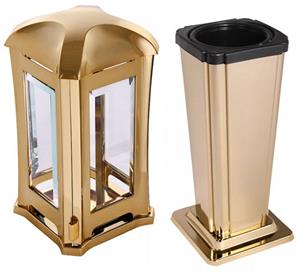 Urnwebshop Voordelige RVS Grafset Shiny Gold