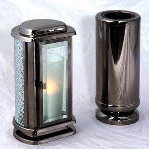 Urnwebshop Voordelige RVS Grafset Facet Rookzilver