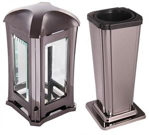 Urnwebshop Voordelige Shiny Blackgold RVS Grafset 