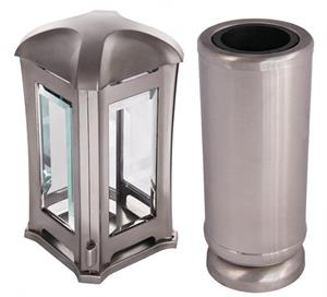 Urnwebshop Voordelige Geborstelde RVS Grafset