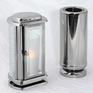 Urnwebshop Voordelige RVS Grafset Facet Zilver