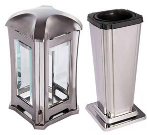 Urnwebshop Voordelige RVS Grafset Shiny Silber