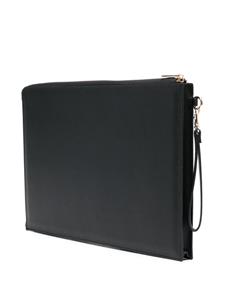 A.P.C. logo-print clutch bag - Zwart