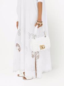 Dolce & Gabbana 3.5 raffia tas met handgreep - Wit