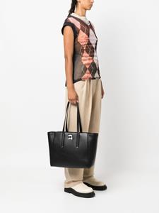 Karl Lagerfeld K/Ikonik 2.0 leren shopper - Zwart