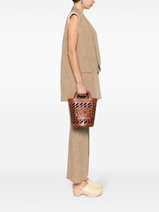ETRO Coffa leren shopper - Bruin