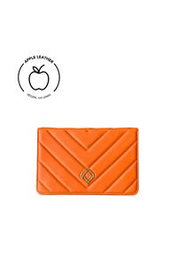 Trashious Damen vegan Clutch Apfel Leder Orange