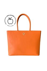 Trashious Damen vegan Shopper Apfel Leder Orange