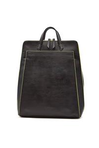 CANUSSA Damen vegan Urban Laptop Backpack Schwarz / Gelb