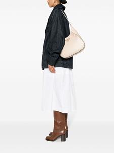Prada Schoudertas met logo - Beige