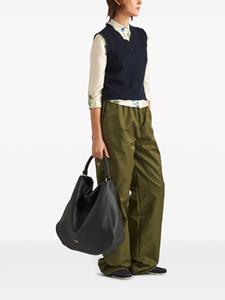 Prada large leather shoulder bag - Zwart