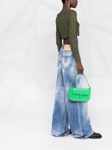 BY FAR Miranda leren schoudertas - Groen