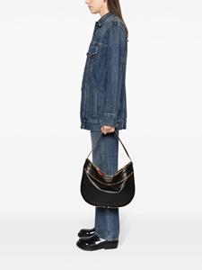 Moschino Leren schoudertas - Zwart