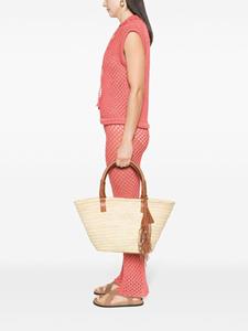 Alanui Icon Palm Leaf grote shopper - Beige