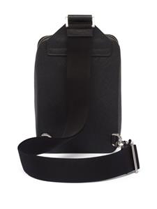 Prada Brique leren schoudertas - Zwart