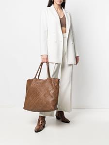 Officine Creative Geweven clutch - Bruin