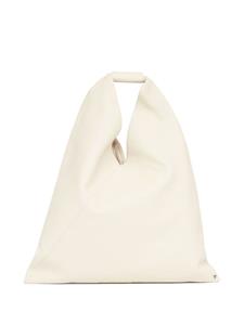 MM6 Maison Margiela Leren shopper - Beige