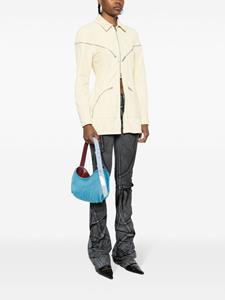 Gcds small Comma Cavallino shoulder bag - Blauw
