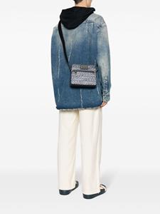 Dolce & Gabbana logo-jacquard messenger bag - Blauw