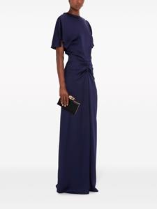 Victoria Beckham Clutch met bloemenprint - Zwart
