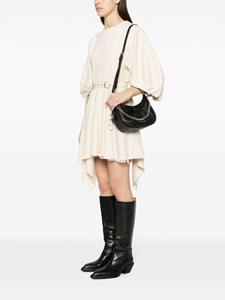 Stuart Weitzman Stellar Crescent leather shoulder bag - Zwart