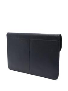 Aspinal Of London leather laptop bag - Blauw