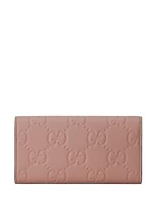 Gucci GG continental wallet - Roze
