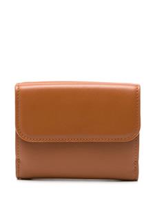 Chloé small Sense leather wallet - Bruin