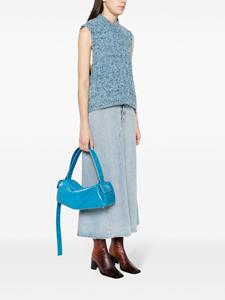 Sunnei Labauletto Twisted leather shoulder bag - Blauw