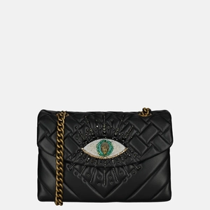 Kurt Geiger leather kensington eye schoudertas M black