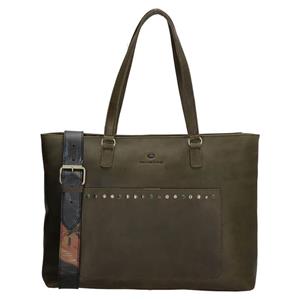 Micmacbags Laptoptas 15.6'' Masterpiece Olijf