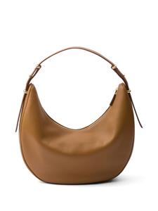 Prada Arqué leren schoudertas - Bruin