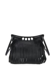 Alexander McQueen mini The Peak fringes bag - Zwart
