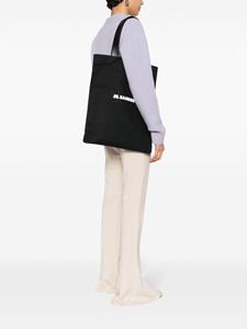 Jil Sander Book logo-print tote bag - Zwart