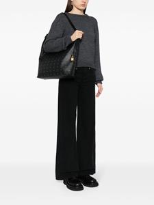 MCM Aren schoudertas met monogram - Zwart