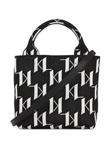 Karl Lagerfeld K/Monogram gebreide shopper - Zwart