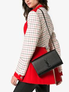 Saint Laurent Black Kate medium leather shoulder bag - Zwart