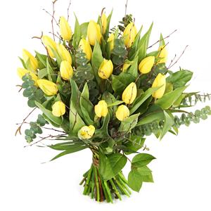 Boeketcadeau Gele tulpen boeket