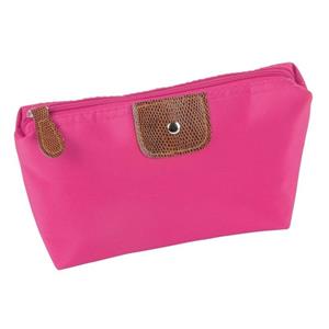 Merkloos Toilet/make-up/opberg tas roze 17 cm voor dames