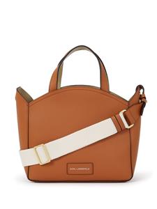 Karl Lagerfeld Leren shopper - Bruin