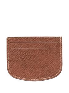 Longchamp Pasjeshouder met logo-reliëf - Bruin