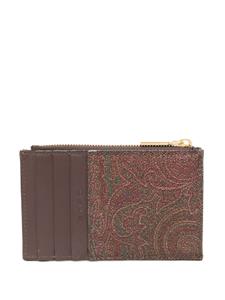 ETRO Pasjeshouder met paisley-print - Bruin
