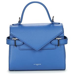 Le Tanneur Emilie S Grained Leather Double Flap Horizontblau