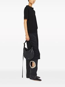 Jil Sander small Moon shoulder bag - Zwart