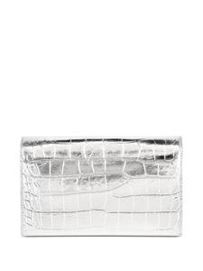 Philipp Plein small crocodile-embossed shoulder bag - Zilver